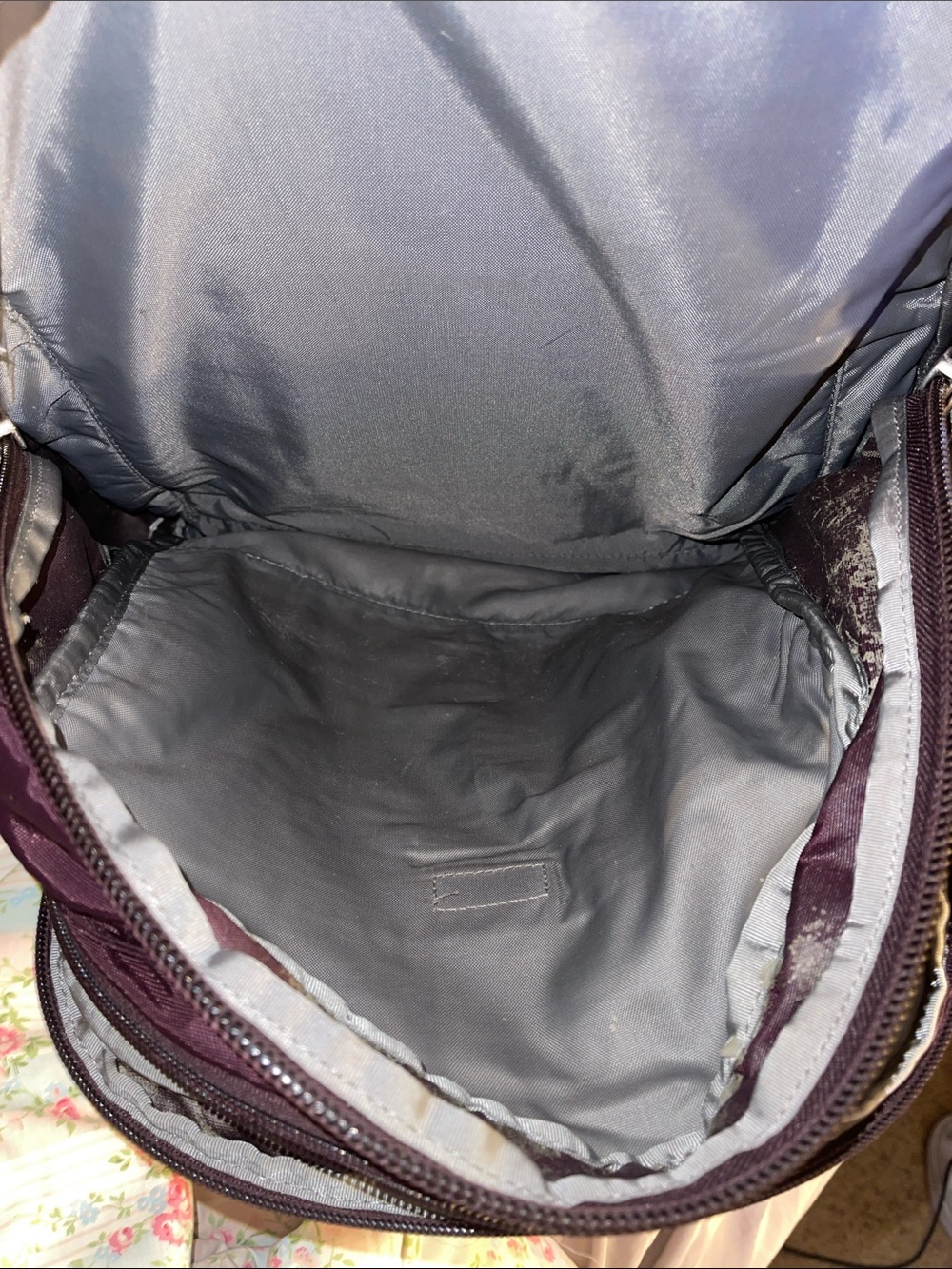 The North Face Surge Backpack in Purple and Gray 3 Pockets by North Face - Picture 5 of 9